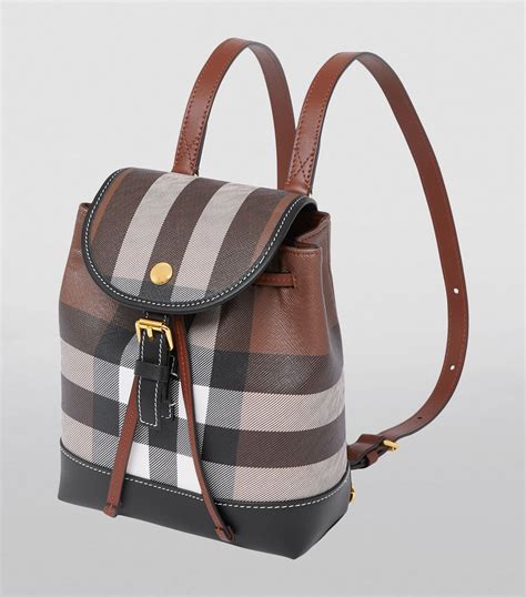 burberry backpack women's sale 5th avenue|Burberry leather check backpack.